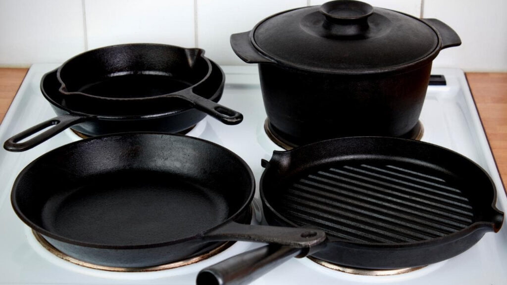 cast iron pans set