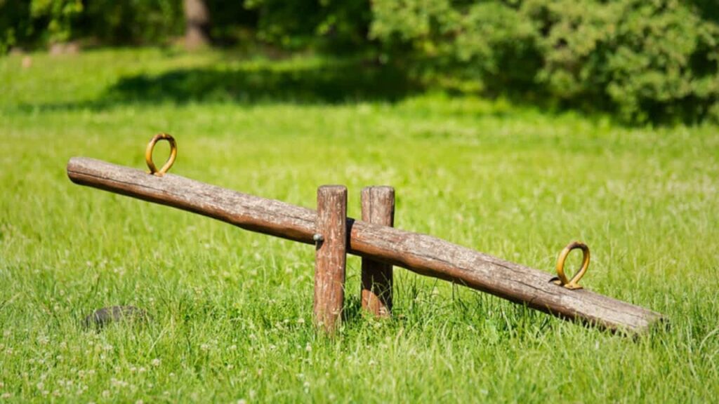 natural wooden play equipment