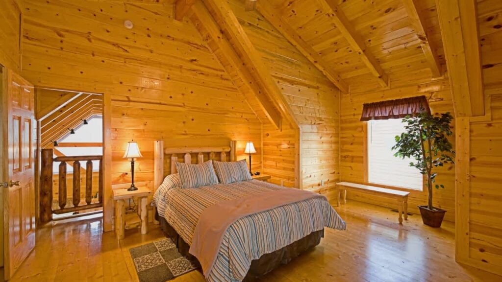 scandinavian style bedroom