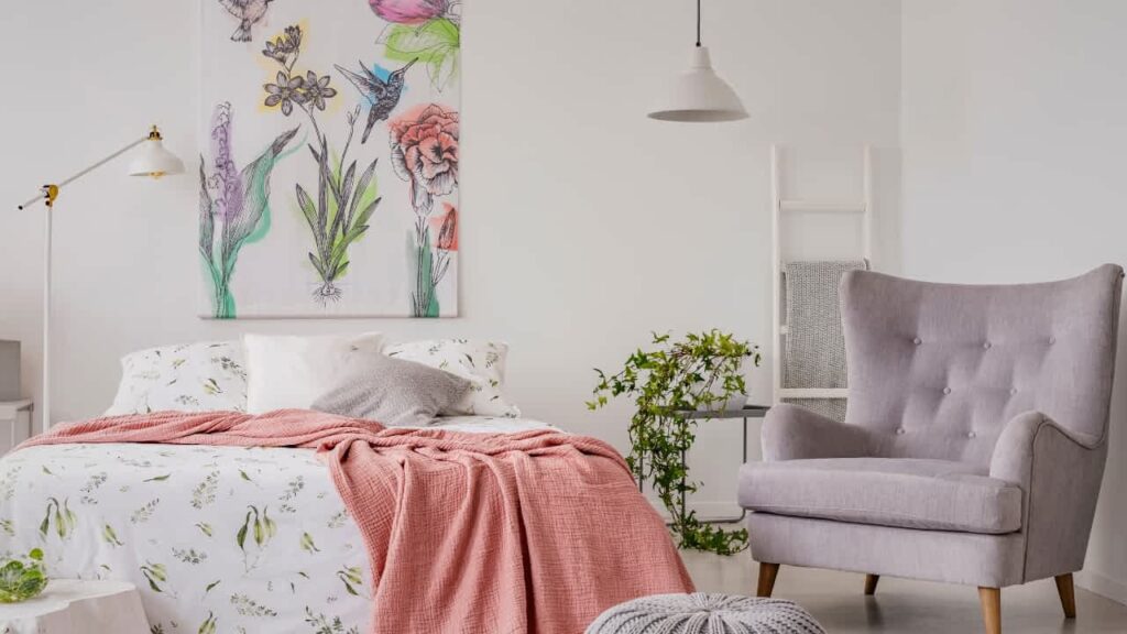 scandi style bedroom decor