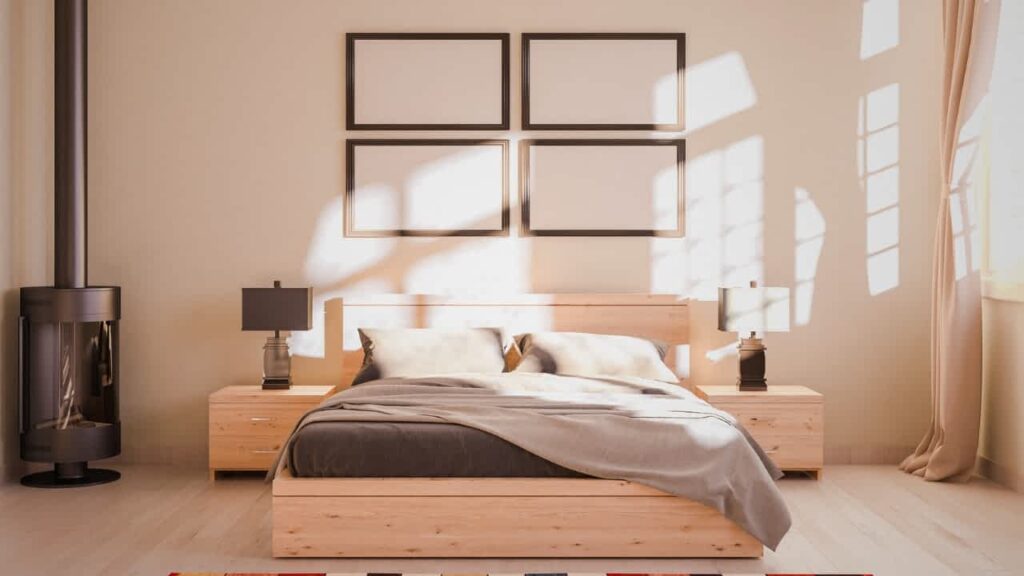 scandi style bedroom design