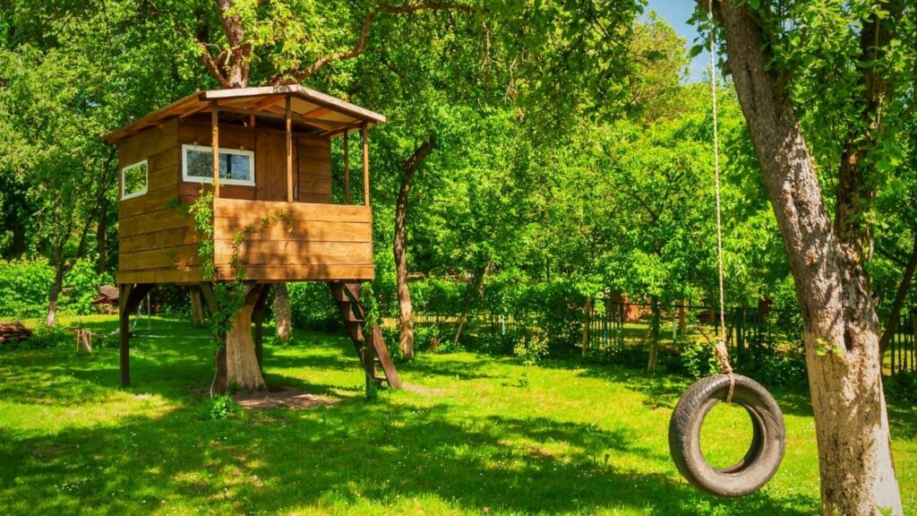 tree house in garden