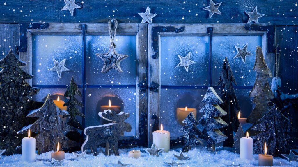 rustic woodland christmas theme