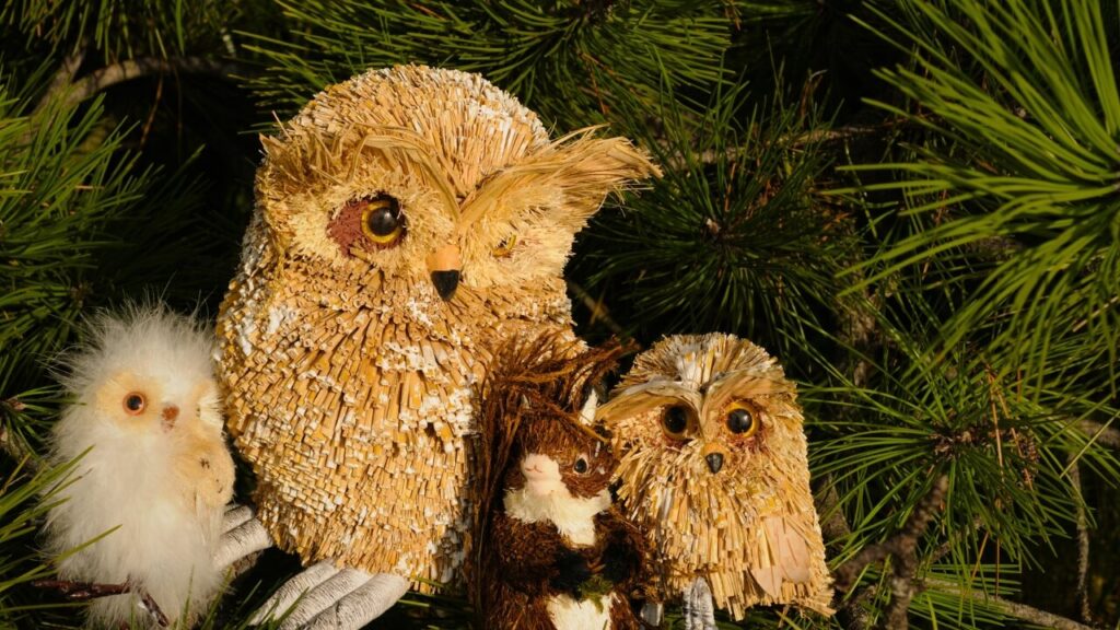 woodland creatures christmas tree decorations