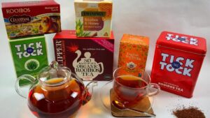 selection of red bush teas