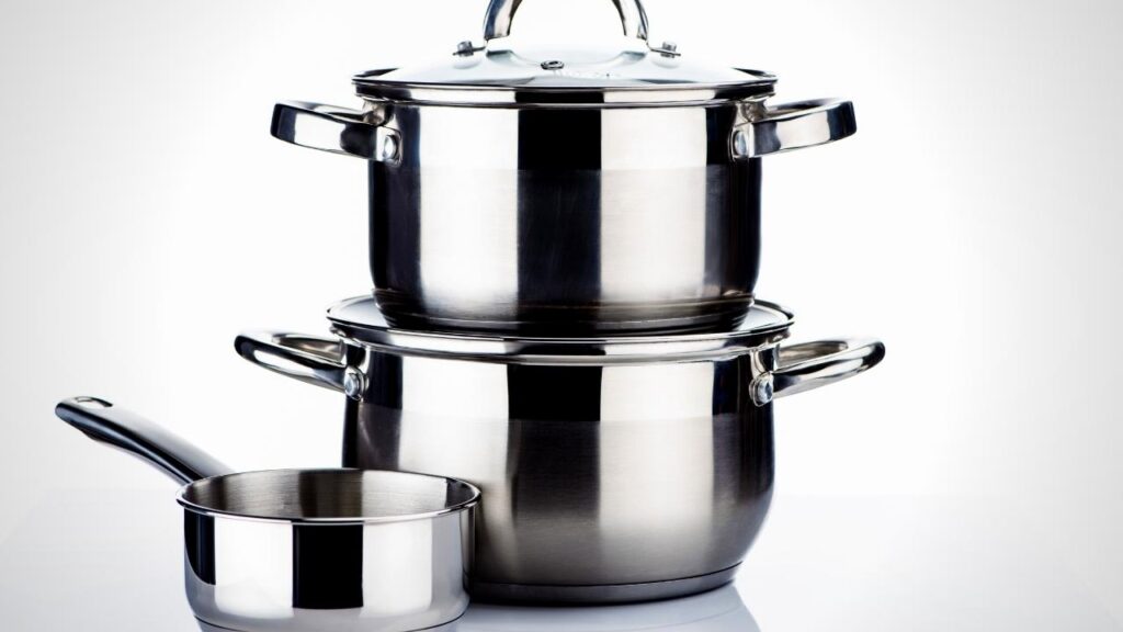 stainless steel pan set