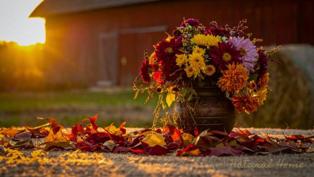 autumn flowers decor ideas