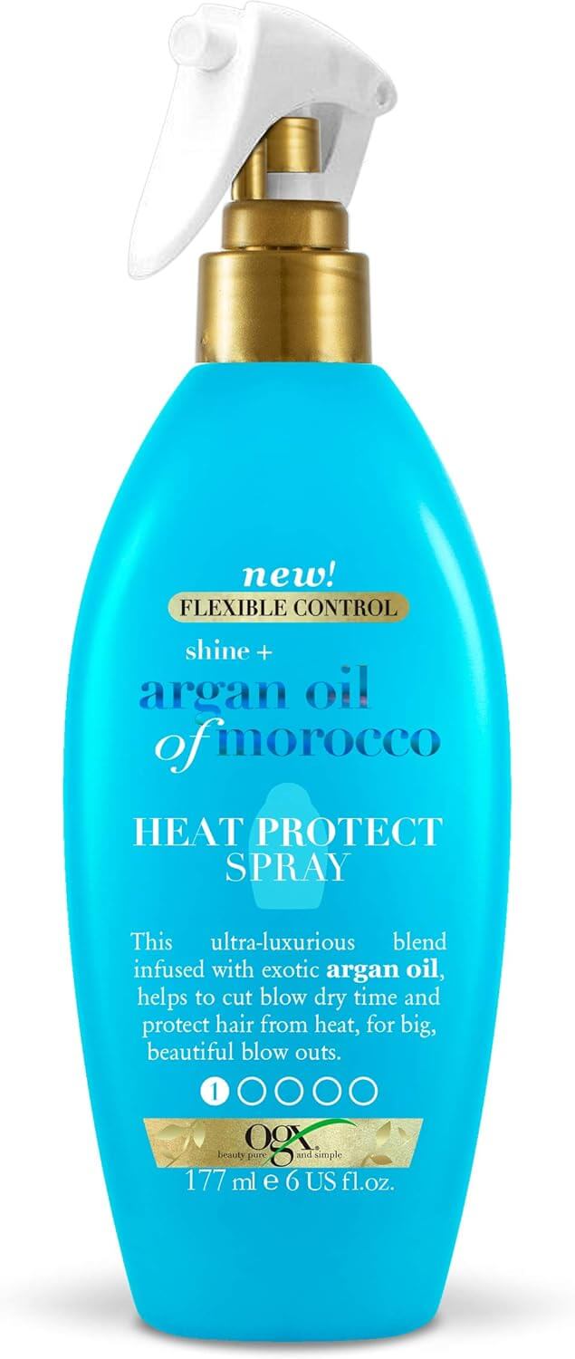 ogx argan oil heat protection spray